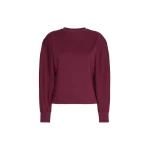Max Mara Albero Wool and Lyocell Jersey Sweater in Wine | Sweaters | Coveti