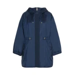 Max Mara Alcamo Reversible Padded Canvas Parka in Navy | Coats | Coveti