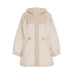 Max Mara Alcamo Reversible Padded Canvas Parka in Sand | Coats | Coveti