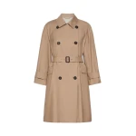 Max Mara Alessio Double-Breasted Water-Repellent Trench Coat in Camel | Trench Coat | Coveti