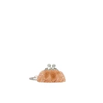 Max Mara Alfio Nano Pasticcino Bag with Gemstones in Nude | Mini Bags | Coveti