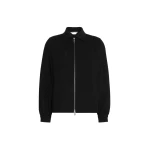 Max Mara Alfio Woollen Cloth Shacket in Black | Wool Coat | Coveti