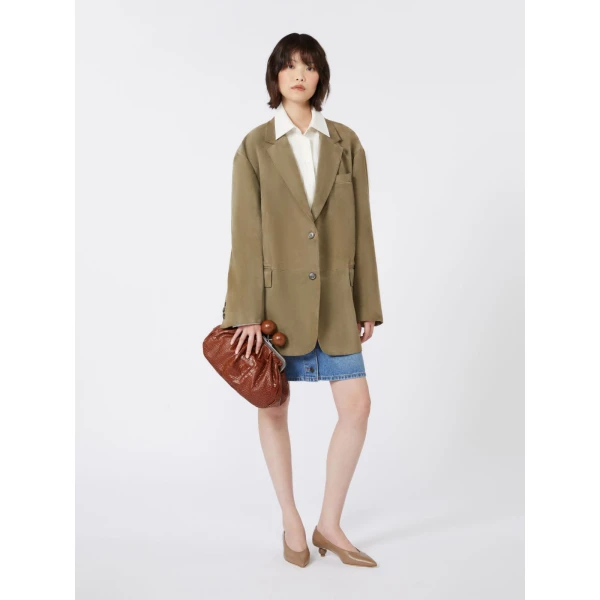 Max Mara Alisso Crocodile-Print Pasticcino Bag in Red Brown | Clutch Bags | Coveti