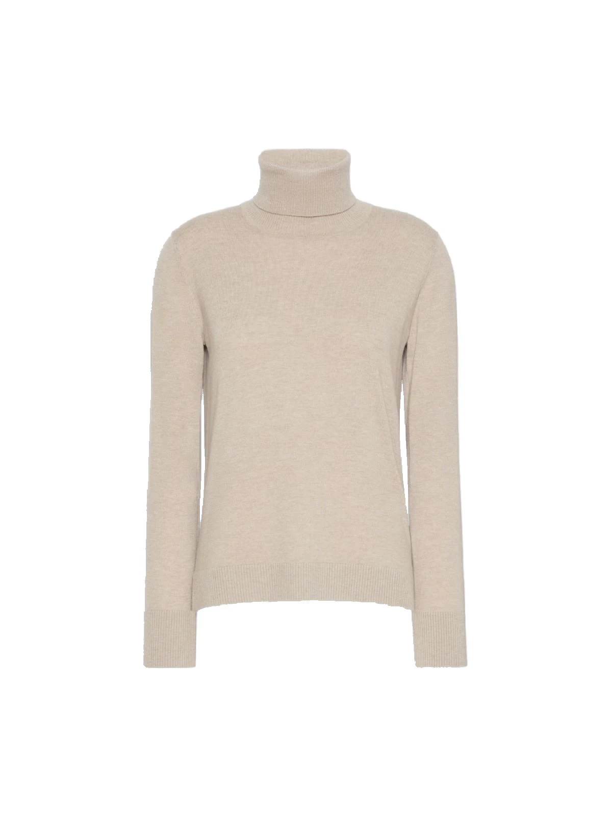 Max Mara Allegra Wool Polo-Neck Sweater with Elbow Patches in Beige Max Mara Allegra Wool Polo-Neck Sweater with Elbow Patches in Beige | Turtlenecks | Coveti