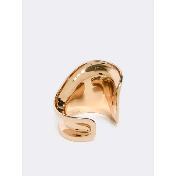 Max Mara Alloro Metal Cuff Bracelet in Bronze | Bracelets | Coveti