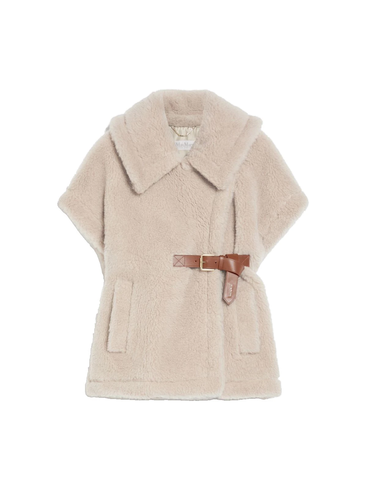 Max Mara Alpaca and Wool Teddy Gilet Cape in Beige Max Mara Alpaca and Wool Teddy Gilet Cape in Beige | Coats | Coveti