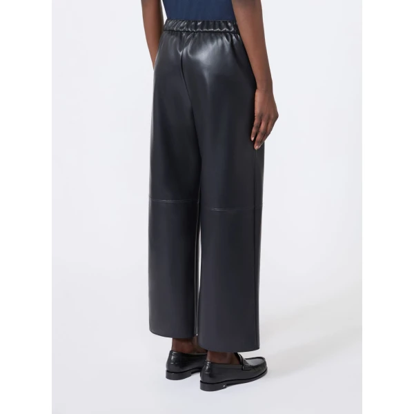 Max Mara Amati Coated Jersey Trousers in Ultramarine | Tailored pants | Coveti