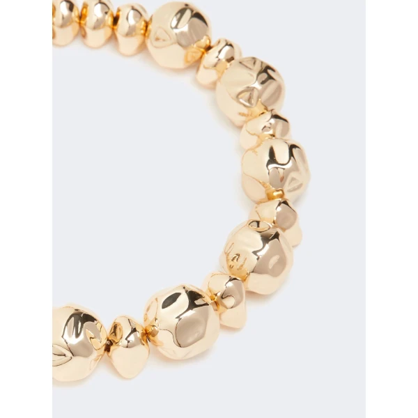 Max Mara Amici Irregular Sphere Choker Necklace in Gold | Necklace | Coveti