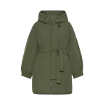 Max Mara Ancora Reversible Water-Repellent Parka in Khaki | Coats | Coveti