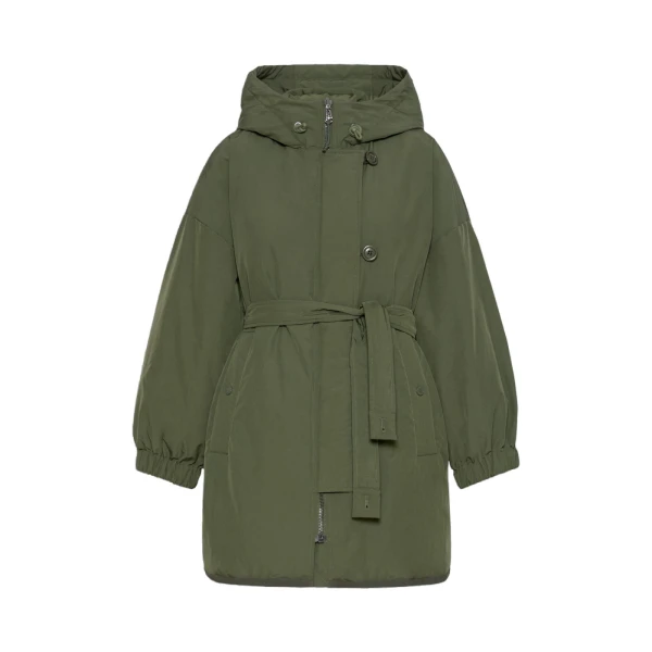 Max Mara Ancora Reversible Water-Repellent Parka in Khaki | Coats | Coveti