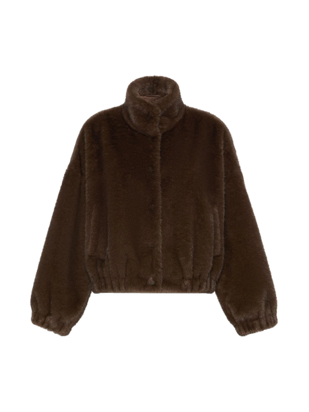 Max Mara Anemone Fluffy Textured Cropped Jacket in Brown Max Mara Anemone Fluffy Textured Cropped Jacket in Brown | Jackets | Coveti