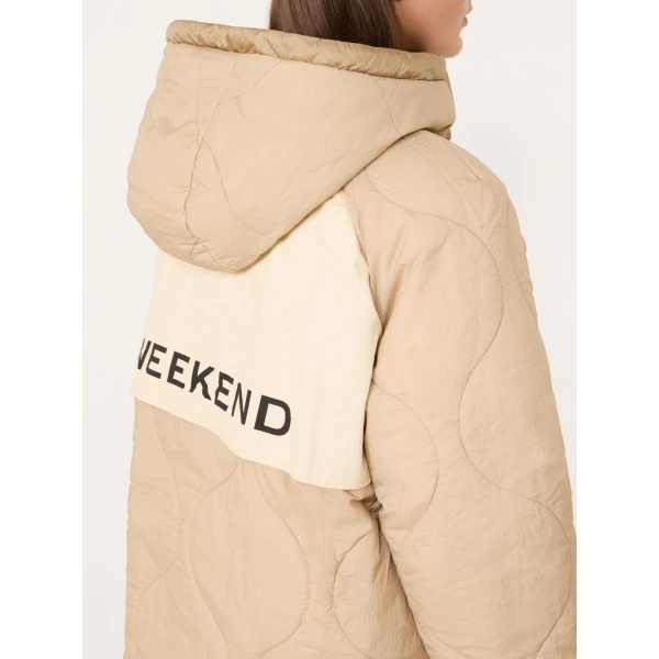 Max Mara Anfora Reversible Water-Repellent Midi Parka in Camel | Coats | Coveti