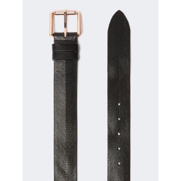 Max Mara Angizia Leather Belt in Black | Belts | Coveti