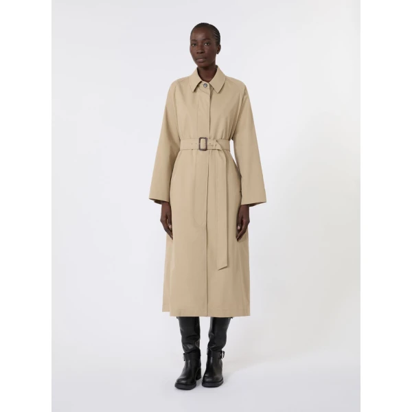 Max Mara Angus Water-Repellent Gabardine Trench Coat in Beige | Trench Coat | Coveti