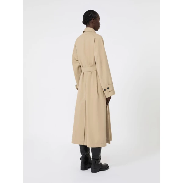 Max Mara Angus Water-Repellent Gabardine Trench Coat in Beige | Trench Coat | Coveti