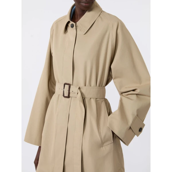 Max Mara Angus Water-Repellent Gabardine Trench Coat in Beige | Trench Coat | Coveti