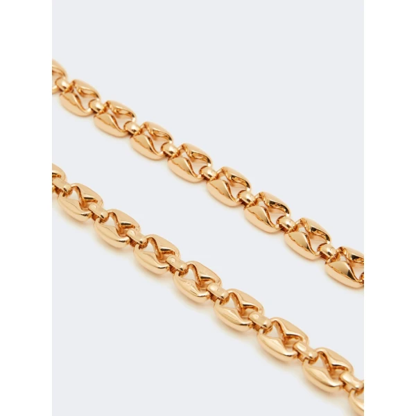 Max Mara Aquila Long Link Necklace in Bronze | Necklace | Coveti