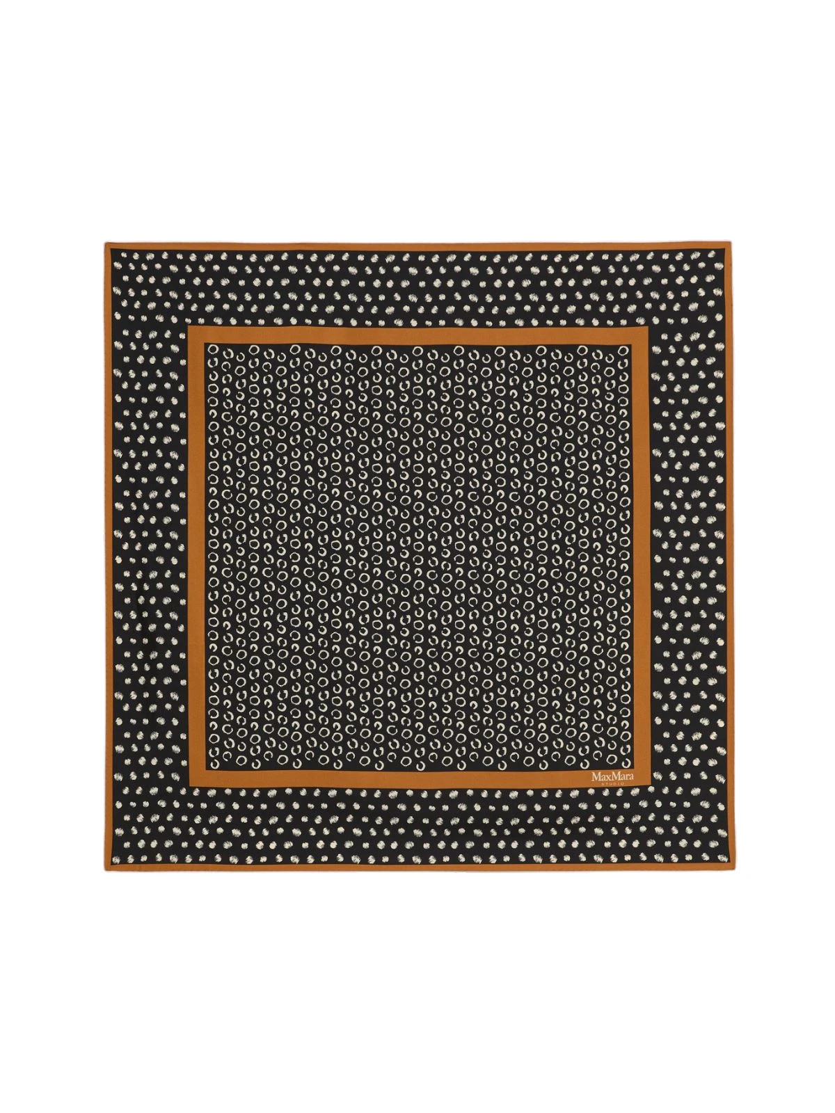 Max Mara Aquila Printed Silk Scarf in Black Max Mara Aquila Printed Silk Scarf in Black | Scarves | Coveti