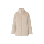 Max Mara Arancio Reversible Wool and Alpaca Puffer Jacket in Albino White | Jackets | Coveti
