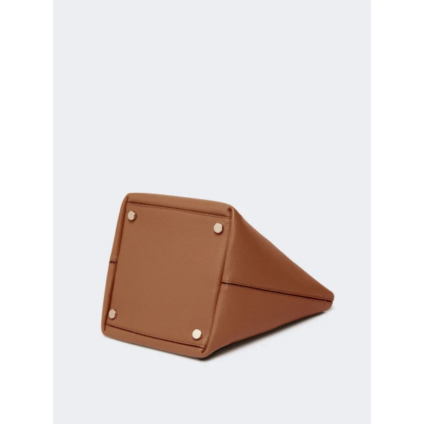 Max Mara Archetipo Extra Small Leather Bag in Amber Brown | Mini Bags | Coveti