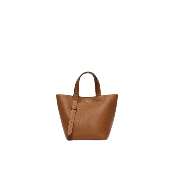 Max Mara Archetipo Extra Small Leather Bag in Amber Brown | Women | Coveti