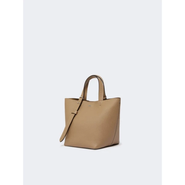 Max Mara Archetipo Extra Small Leather Bag in Mud | Mini Bags | Coveti
