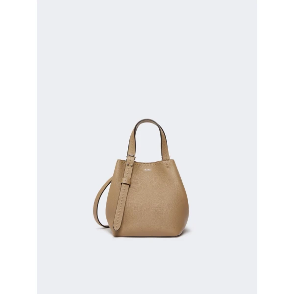 Max Mara Archetipo Extra Small Leather Bag in Mud | Mini Bags | Coveti