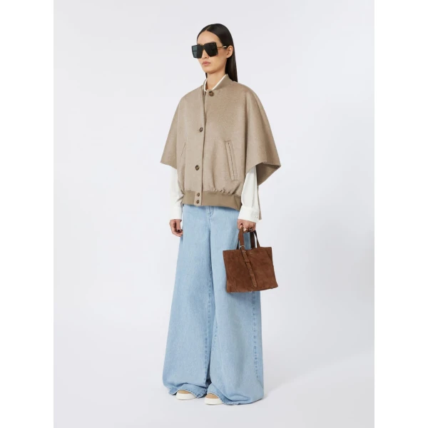 Max Mara Archetipo Extra Small Split Leather Bag in Dark Brown | Mini Bags | Coveti