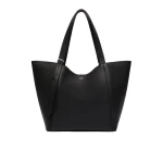 Max Mara Archetipo Leather Handbag in Black | Totes & Top-Handle Bags | Coveti