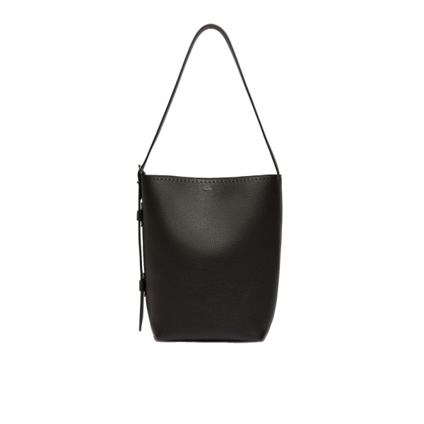 Max Mara Archetipo Medium Leather Bag in Black | Totes & Top-Handle Bags | Coveti