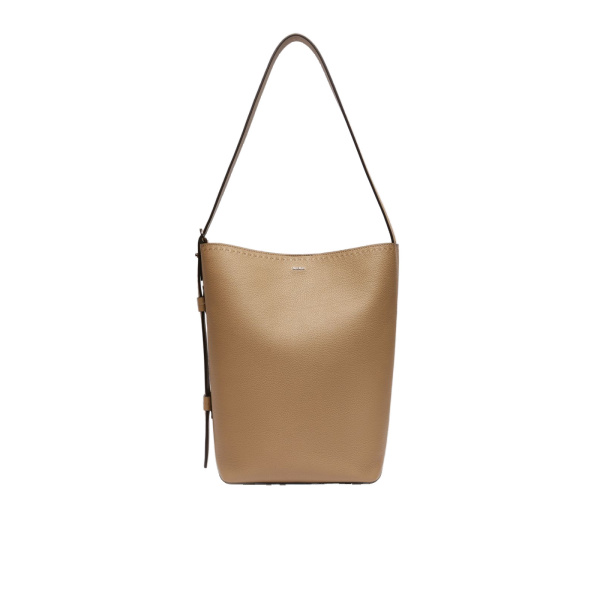 Max Mara Archetipo Medium Leather Bag in Mud | Women | Coveti