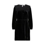 Max Mara Arco Velvet Mini Dress in Black | Mini Dresses | Coveti