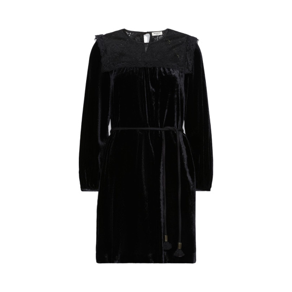 Max Mara Arco Velvet Mini Dress in Black | Mini Dresses | Coveti