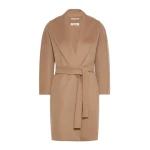 Max Mara Arona Short Double-Faced Wool Coat in Camel | Wool Coat | Coveti