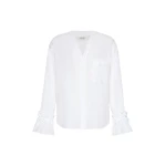 Max Mara Astro Cotton Muslin Shirt in White | Shirts | Coveti