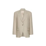 Max Mara Attila Oversized Wool Cloth Blazer in Hazelnut Brown | Blazers | Coveti