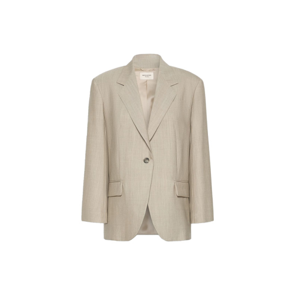 Max Mara Attila Oversized Wool Cloth Blazer in Hazelnut Brown | Blazers | Coveti