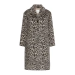 Max Mara Attilia Jacquard Coat in Ecru | Coats | Coveti