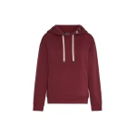 Max Mara Aurora Brushed Jersey Hoodie in Bordeaux | Sweaters | Coveti