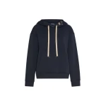 Max Mara Aurora Brushed Jersey Hoodie in Ultramarine | Sweaters | Coveti