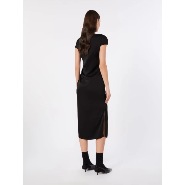 Max Mara Austero Cady Gown in Black | Evening Gowns | Coveti