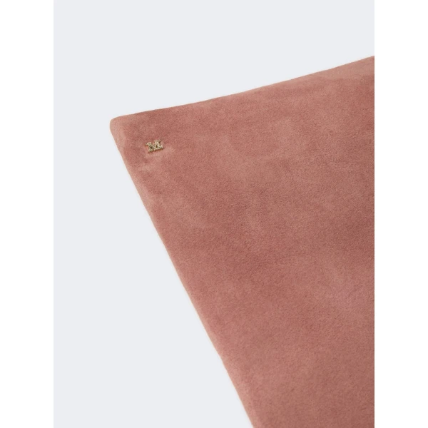Max Mara Azzurro Extra Long Suede Gloves in Pink | Gloves | Coveti