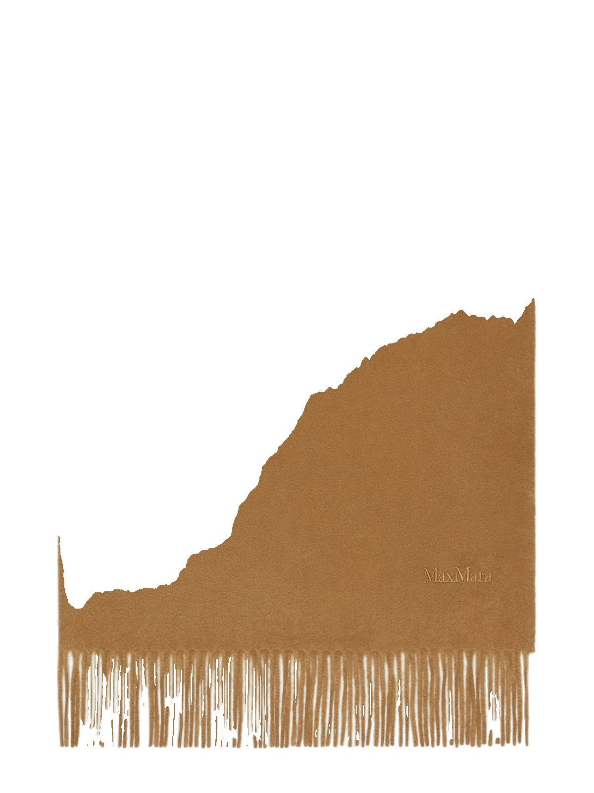 Max Mara Baci Cashmere Logo Stole in Camel Max Mara Baci Cashmere Logo Stole in Camel | Scarves | Coveti