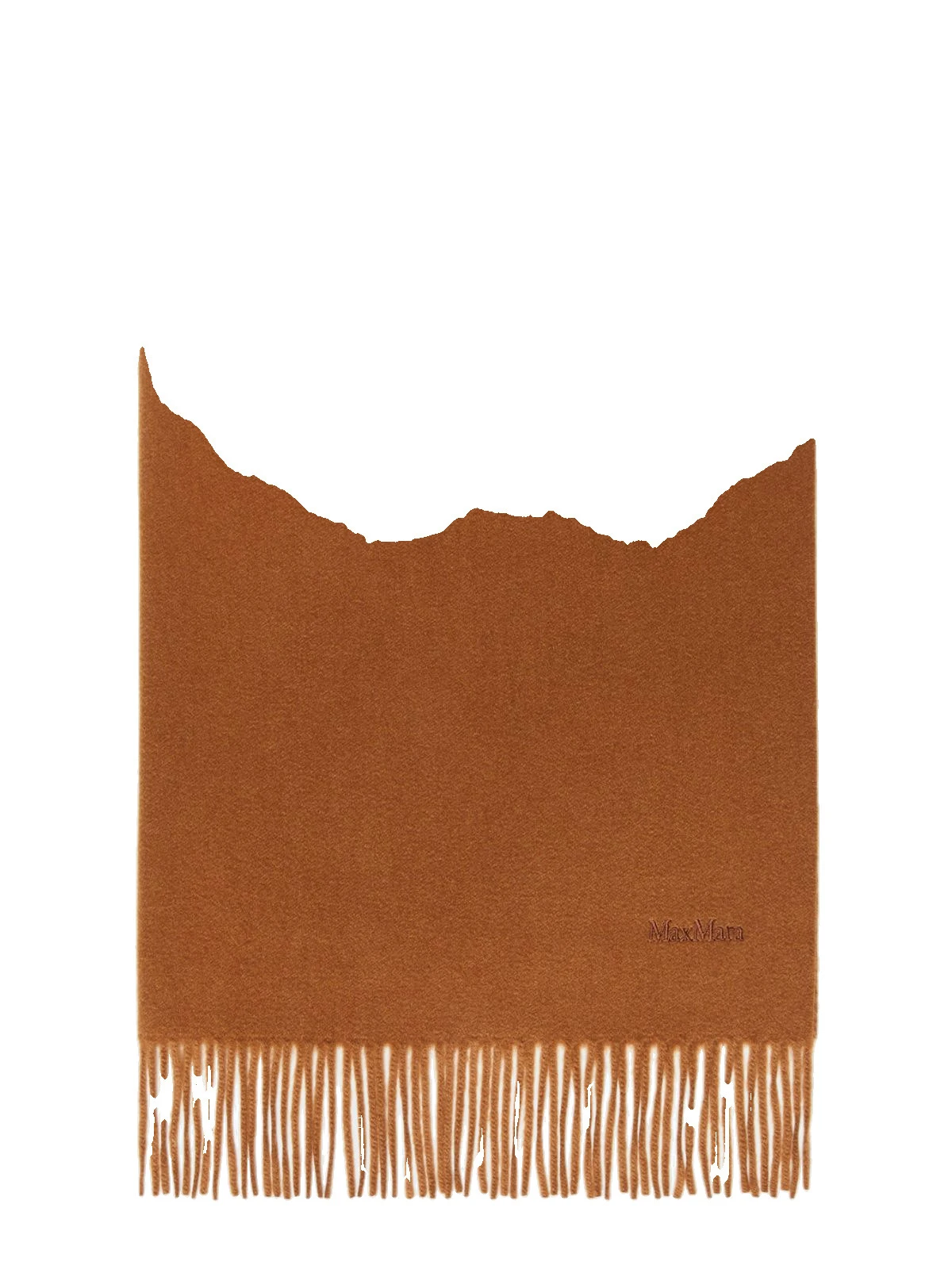 Max Mara Baci Cashmere Logo Stole in Tobacco Max Mara Baci Cashmere Logo Stole in Tobacco | Scarves | Coveti