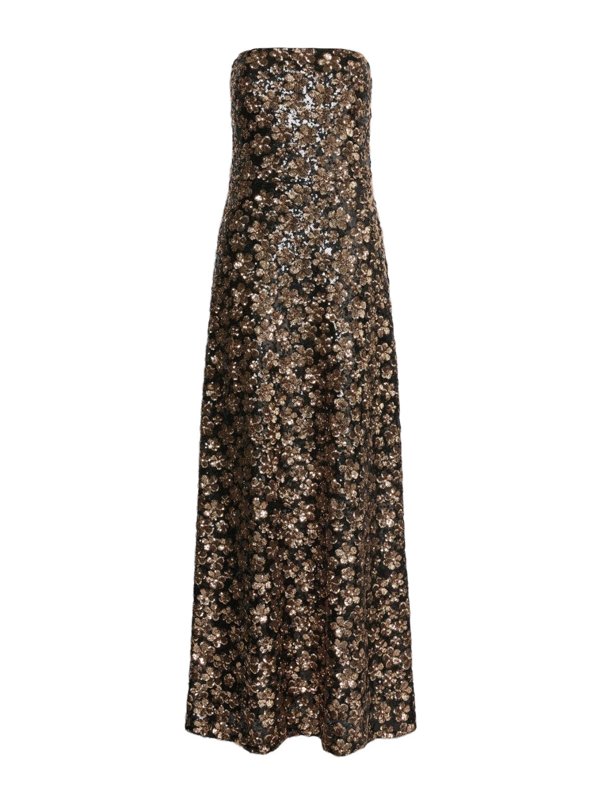 Max Mara Baffo Embroidered Tulle Bustier Gown in Bronze Max Mara Baffo Embroidered Tulle Bustier Gown in Bronze | Maxi Dresses | Coveti