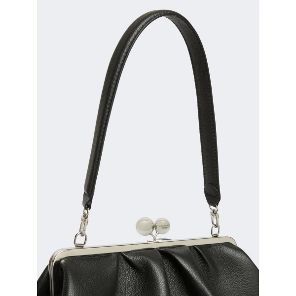 Max Mara Bambola XXL Deer Print Leather Pasticcino Bag in Black | Clutch Bags | Coveti