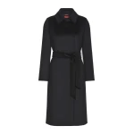 Max Mara Bcollag Double-Breasted Wool Coat in Black | Wool Coat | Coveti