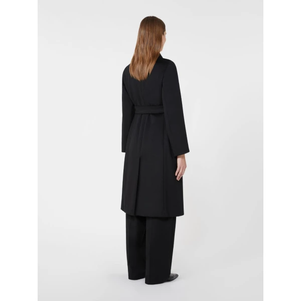 Max Mara Bcollag Double-Breasted Wool Coat in Black | Wool Coat | Coveti