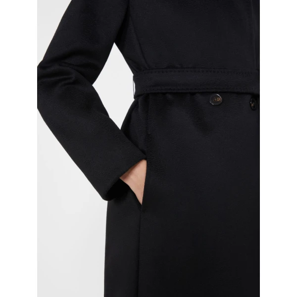 Max Mara Bcollag Double-Breasted Wool Coat in Black | Wool Coat | Coveti
