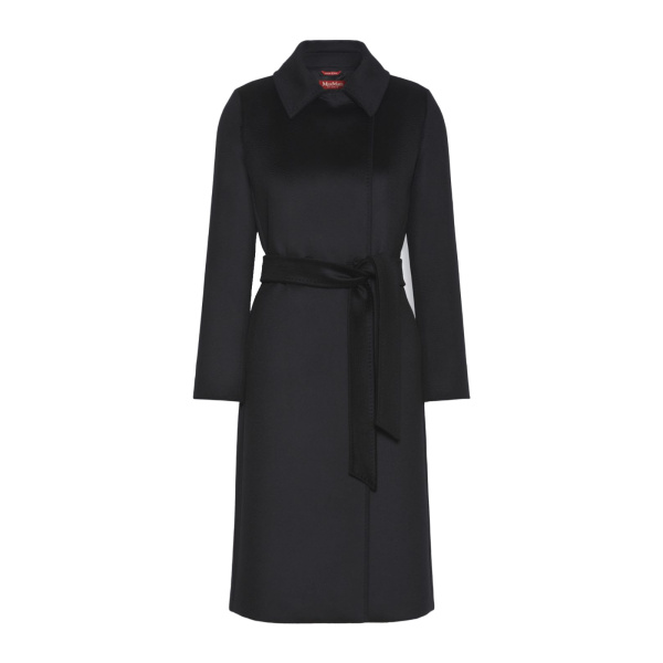 Max Mara Bcollag Double-Breasted Wool Coat in Black | Wool Coat | Coveti